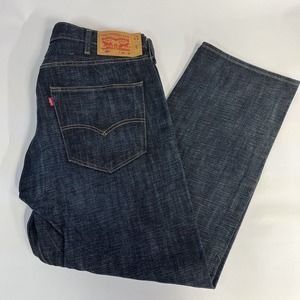 Levis 501 Denim Jeans 40x30 Straight Leg Button Fly Made 1 April 1996 EUC